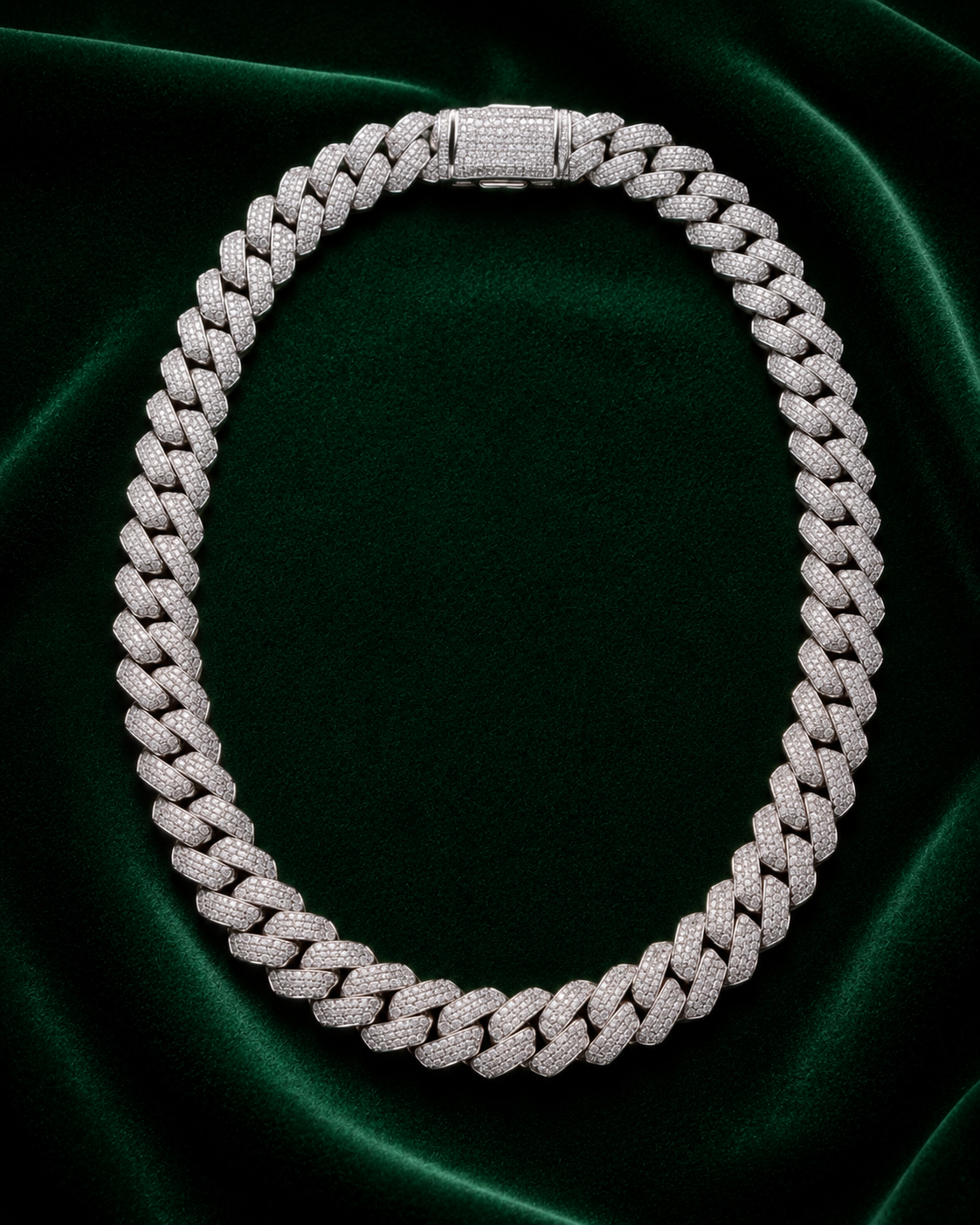 18mm Miami Cuban link chain ultimate statement piece VVS1 moissanite