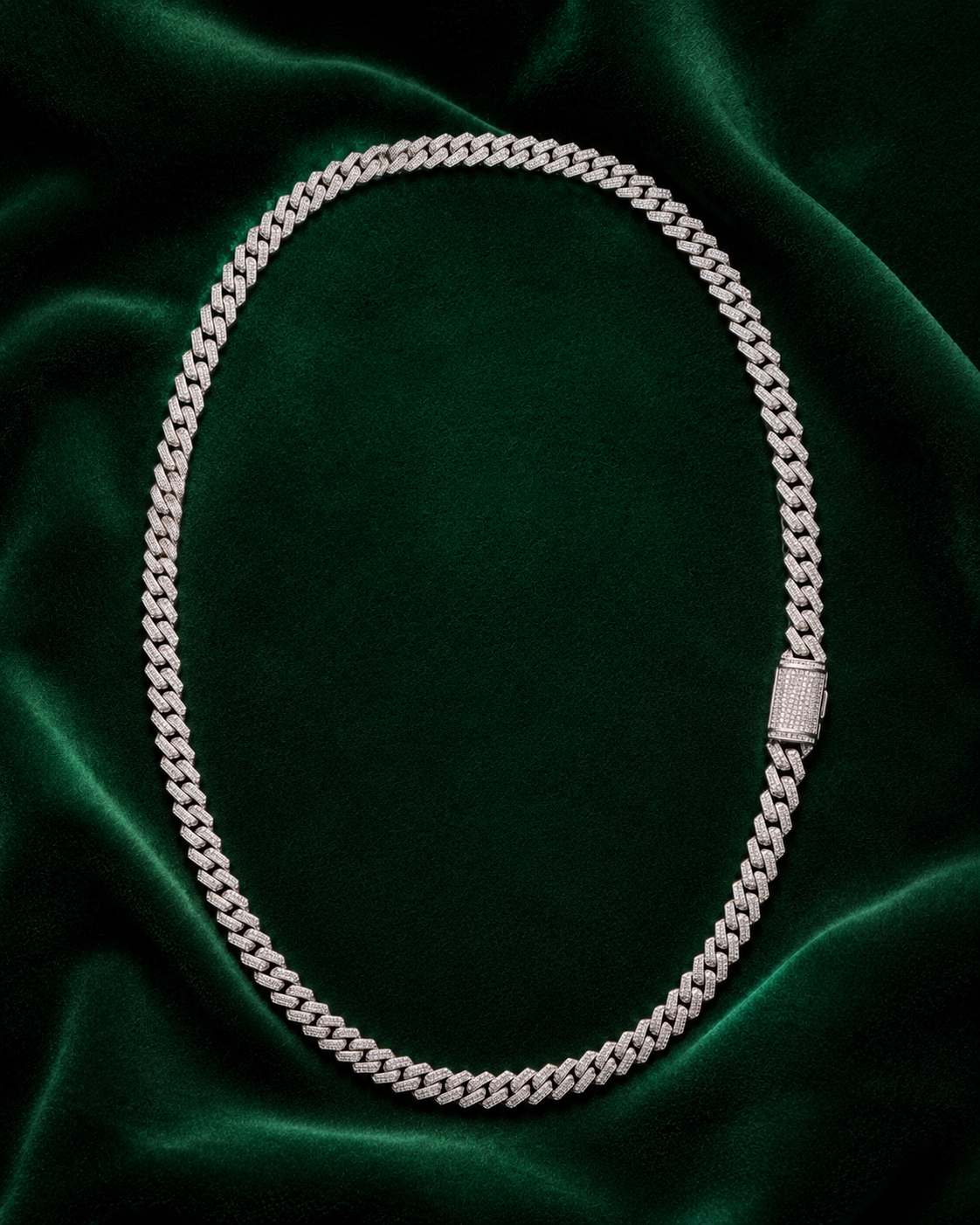 6mm Miami Cuban link chain set with VVS1 moissanite – House of Velluxe
