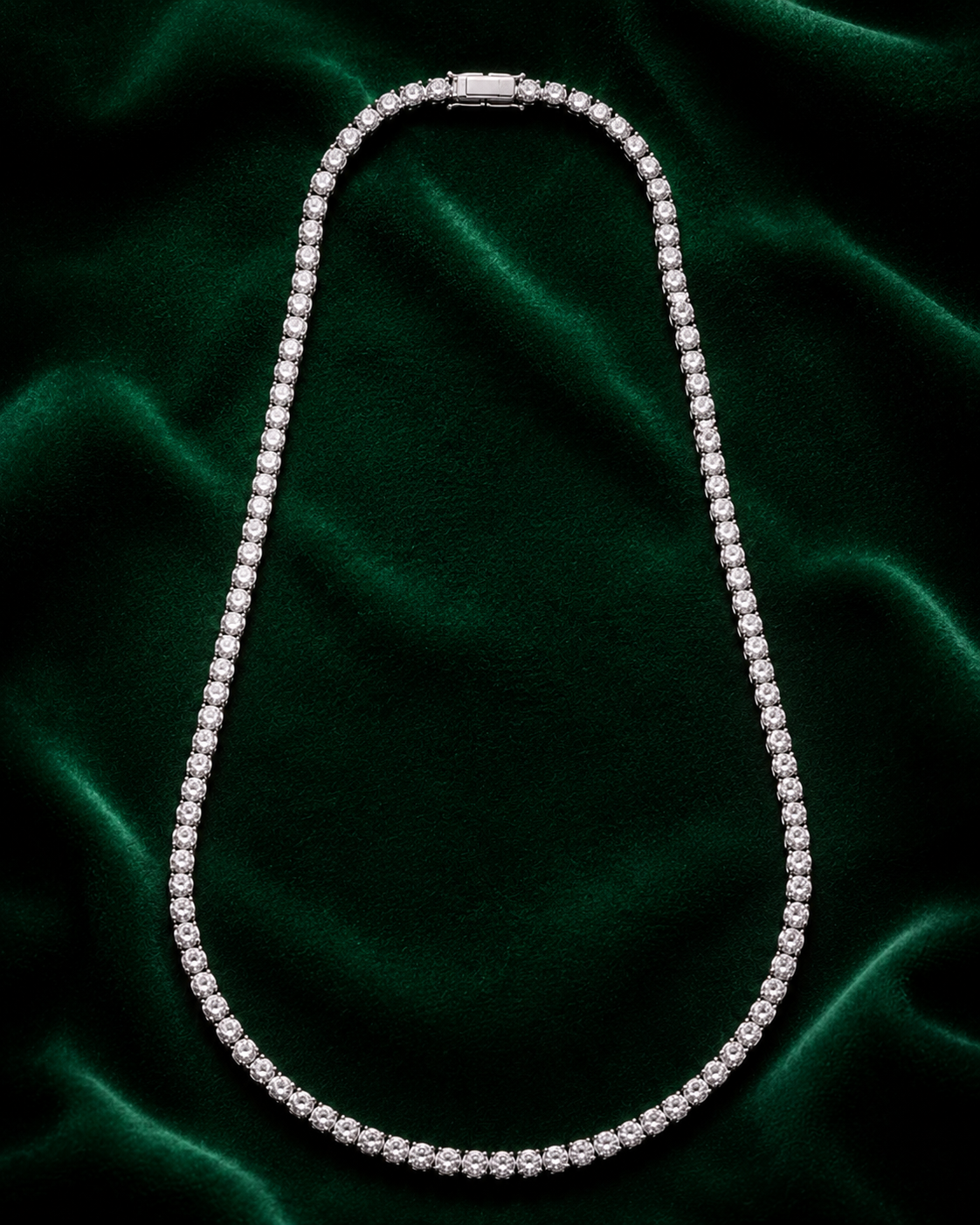 5mm tennis chain fully iced VVS1 moissanite – House of Velluxe